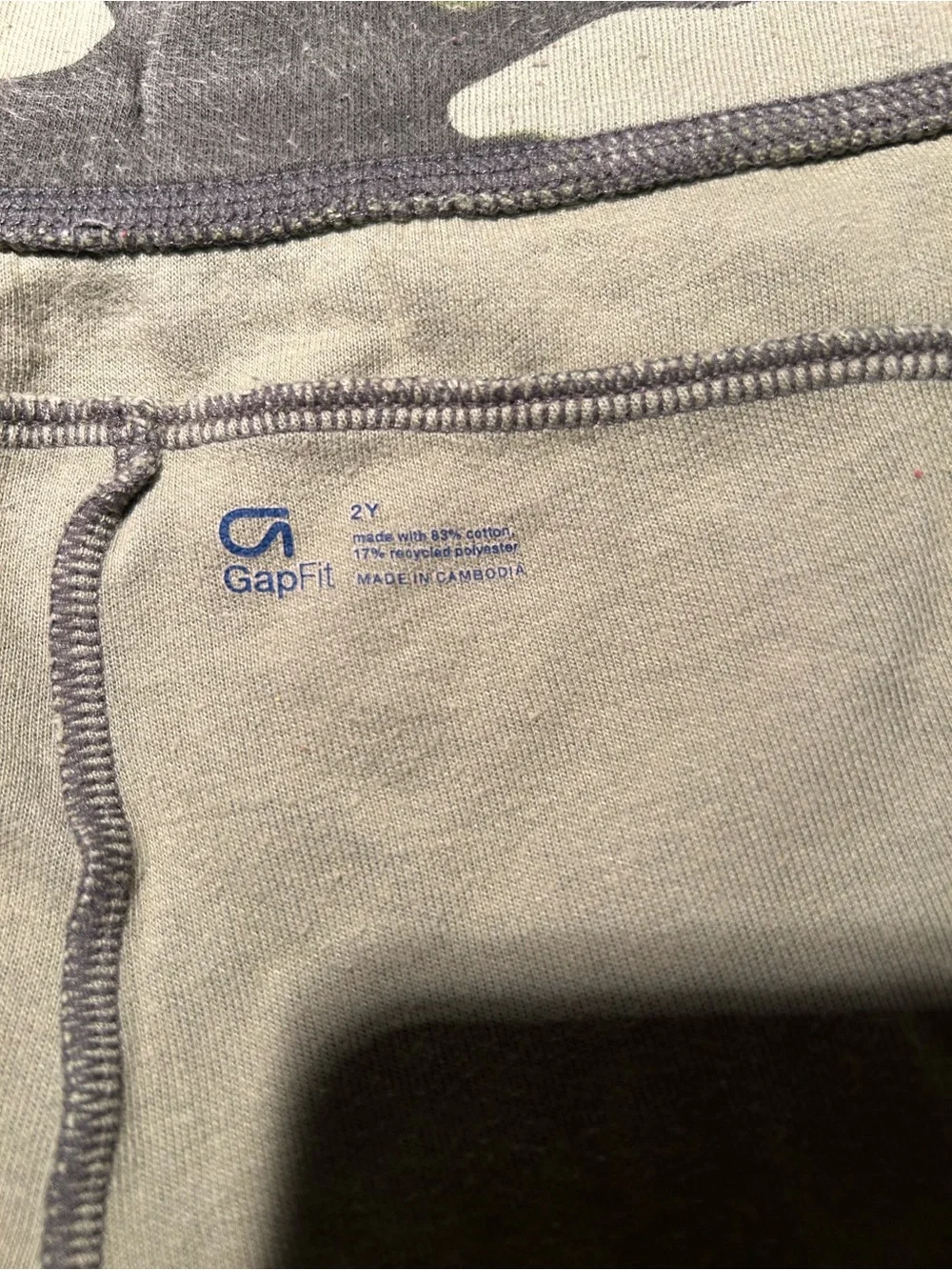 GAP Green Camo Kids Jogger Sweatpants